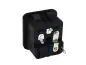 Preview: Power Jack IEC320 / C14 w/ fuseholder, Snap-in, Schurter