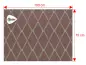 Preview: Grillcloth VOX Style Diamant brown - 100 x 75 cm