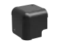 Preview: Cabinet corner metal, large, black