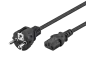 Preview: Netzkabel 1,8 m Kaltgerätestecker, schwarz