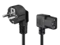 Preview: Power Cord 1,8 m, black, angeled