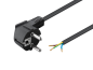 Preview: Kaltgeräteanschlusskabel 2 m (3 x 0,75 mm²) schwarz, lose Ende