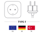 Preview: Netzkabel 1,8 m Kaltgerätestecker, schwarz