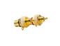 Preview: RCA phono socket gold plated black, PAIR