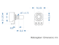 Preview: Alpha Potentiometer 100 kOhm log / 16 mm