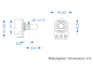 Preview: Alpha Potentiometer 500 kOhm log / 16 mm