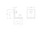 Preview: Mounting bracket 15 x 15 mm