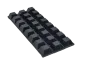 Preview: Rubber Feet square-style, small, self-adhesive, black - 24 pcs.
