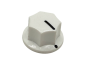 Preview: Knob Classic Fluted, white