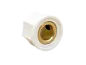 Preview: Knob Classic Small Fluted, white