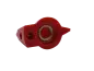 Preview: Knopf Chickenhead gewölbt, rot
