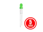 Preview: LED 5 mm green, Pack of 5