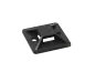 Preview: Befestigungssockel für Kabelbinder, selbstklebend, 40 x 40 mm, schwarz, 10er SATZ