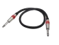 Preview: Lautsprecherkabel Klinke-Klinke, 0,5 m - schwarz