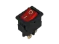 Preview: Mini-Wippenschalter 2-polig, EIN-AUS, rot