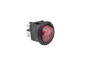 Preview: Rocker switch, 2 position, DPST, ON-OFF, lighted red