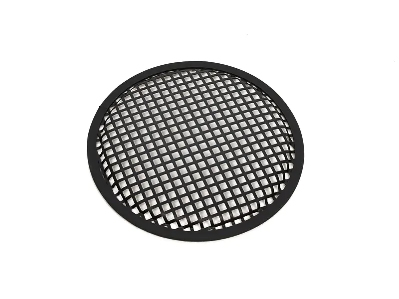 Lautsprecher Gitter, flach, schwarz, 8"