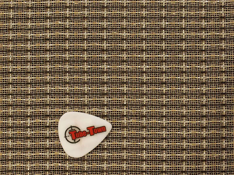 Grillcloth Fender Black-White-Silver Aged SAMPLE