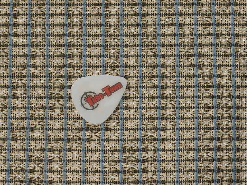 Frontbespannung Fender Blau-Weiss-Silber AGED MUSTER