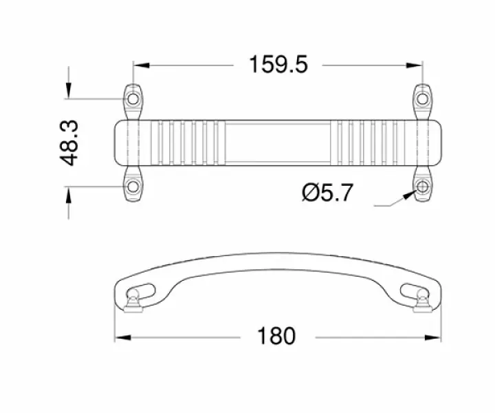 Fender Vintage Handle Dogbone black
