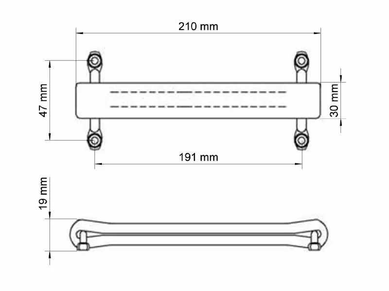Case Handle imitation leather, creame