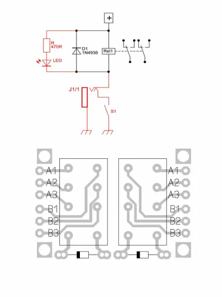 Tube-Town EZ-Board Twin Relais PCB