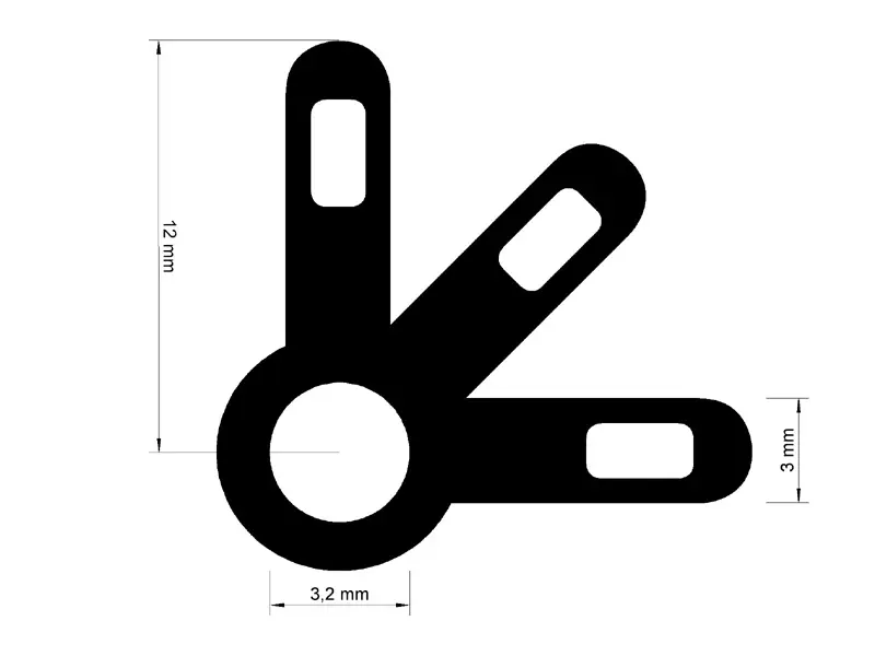 Lötöse M3, 3-fach - 5er Pack