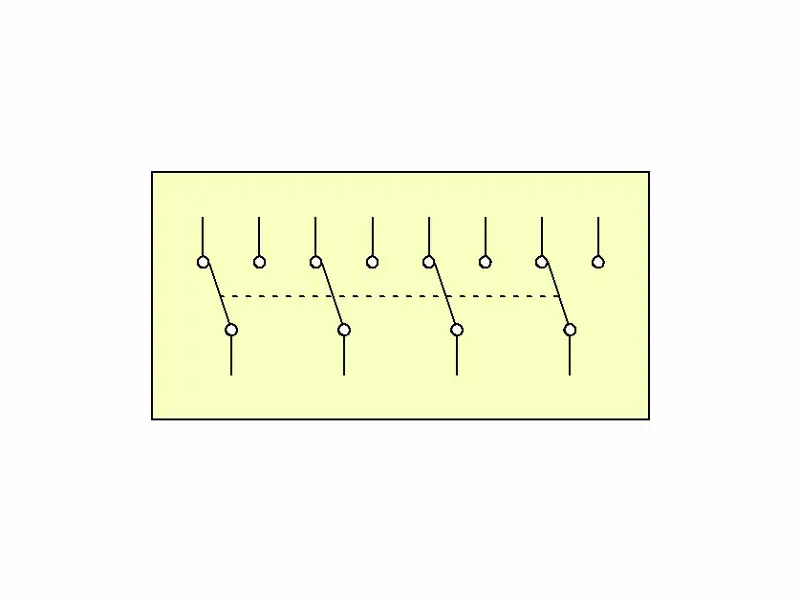 Fußschalter 4-Pol Wechsler