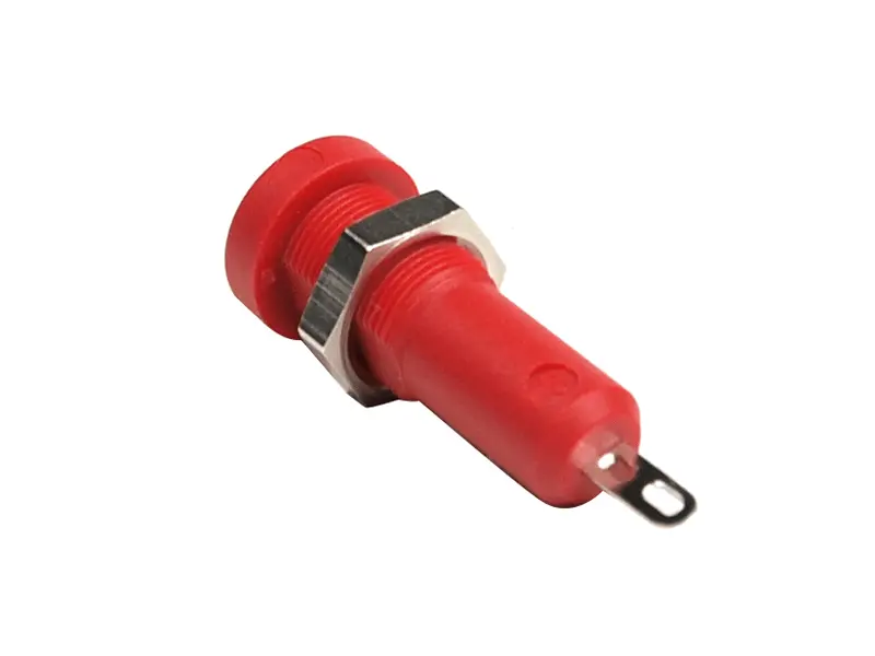 Einbaubuchse 4.0 mm, rot