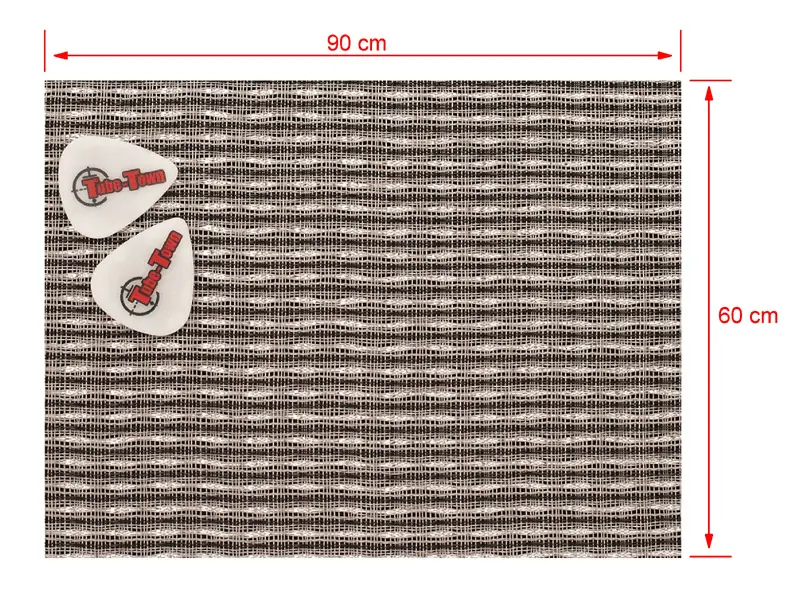 Frontbespannung Fender Schwarz-Weiss-Silber - 60 x 90 cm