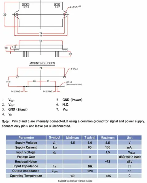 Belton Digital Reverb Modul, Kurz