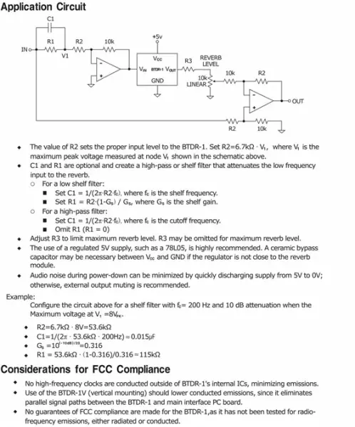 Belton Digital Reverb Modul, Kurz