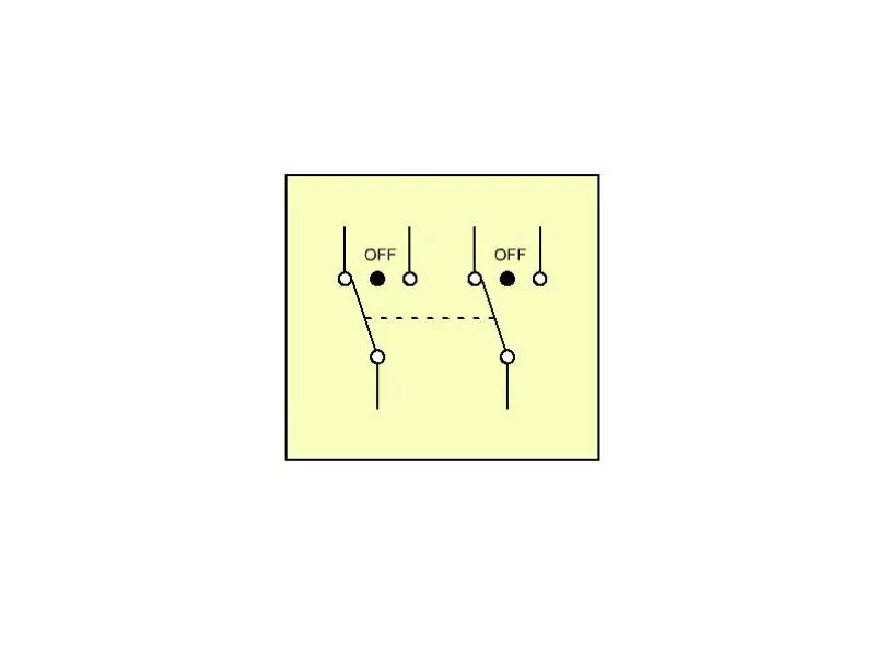 Kippschalter APEM 649 H/2 - 2-Pol Wechsler, EIN-AUS-EIN