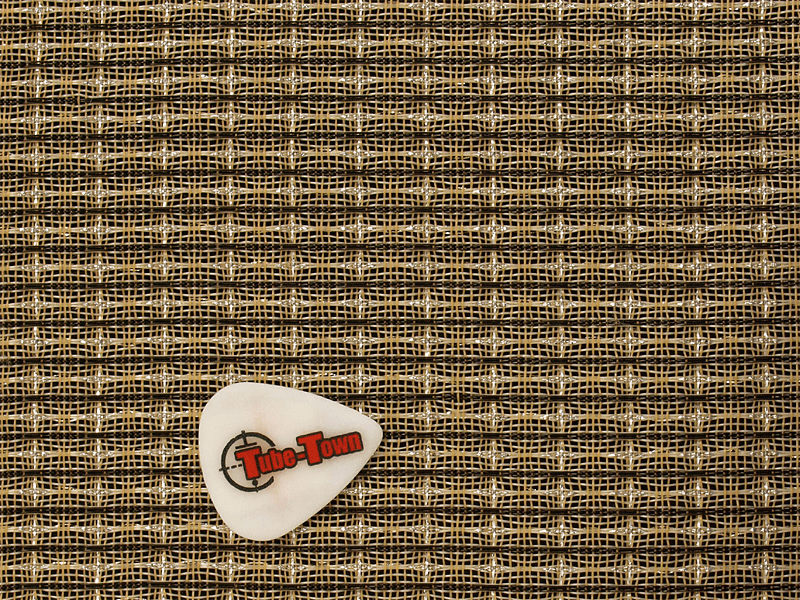 Grillcloth Fender Black-White-Silver AGED - 90 x 90 cm