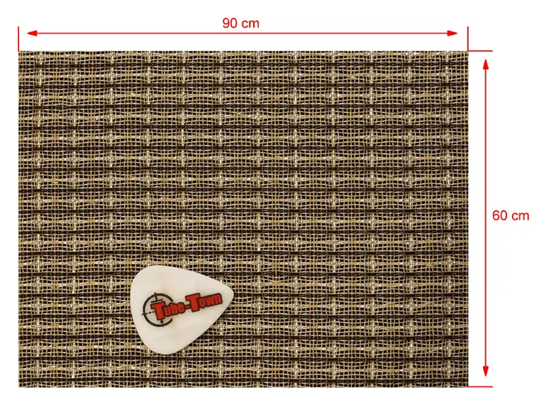 Grillcloth Fender Black-White-Silver AGED - 60 x 90 cm