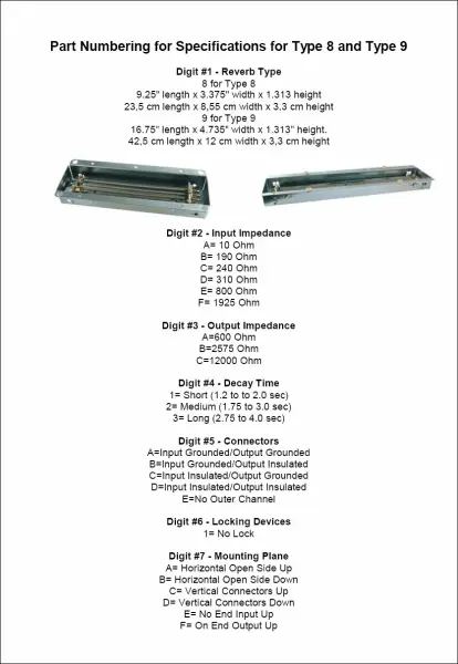 Accutronics Reverb Tank 8AB1A1B