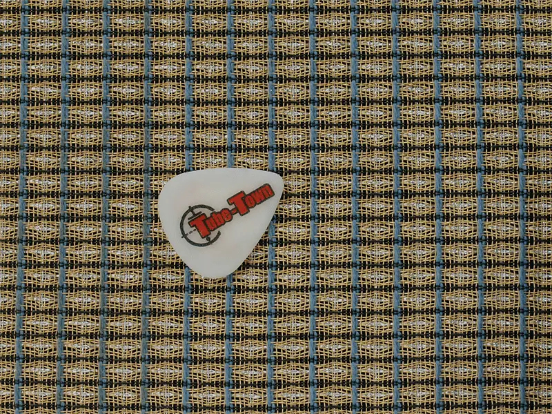 Frontbespannung Fender Blau-Weiss-Silber AGED - 60 x 90 cm