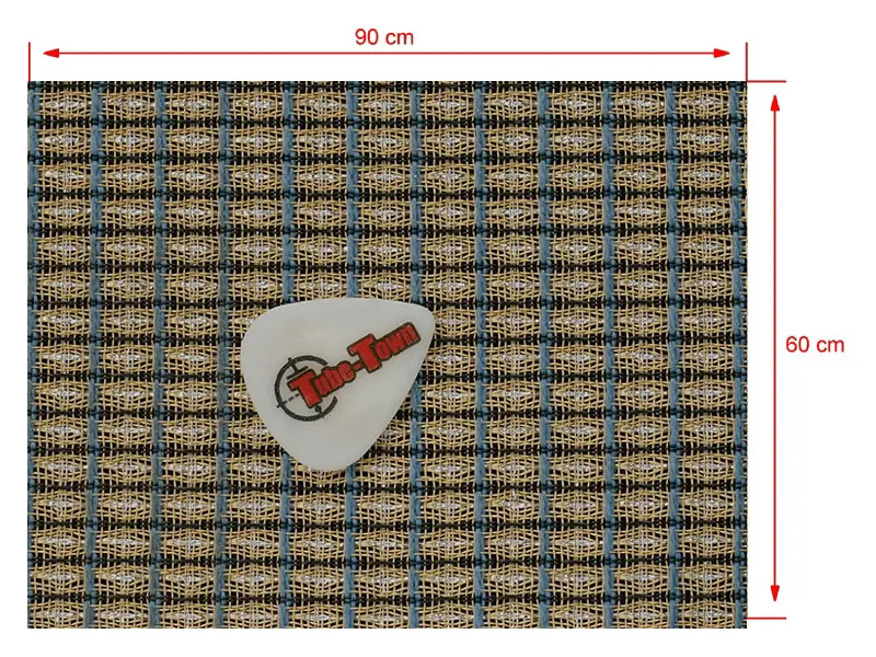 Frontbespannung Fender Blau-Weiss-Silber AGED - 60 x 90 cm