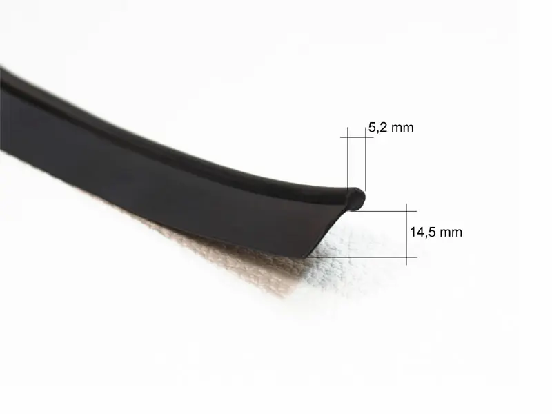 Piping / Keder dick, schwarz - 5 x 14 mm - 4 m