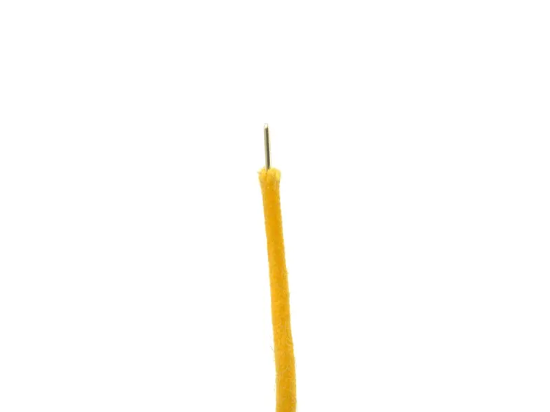 Cloth Wire AWG #22 (0,32 mm²) solid, yellow, 5 m