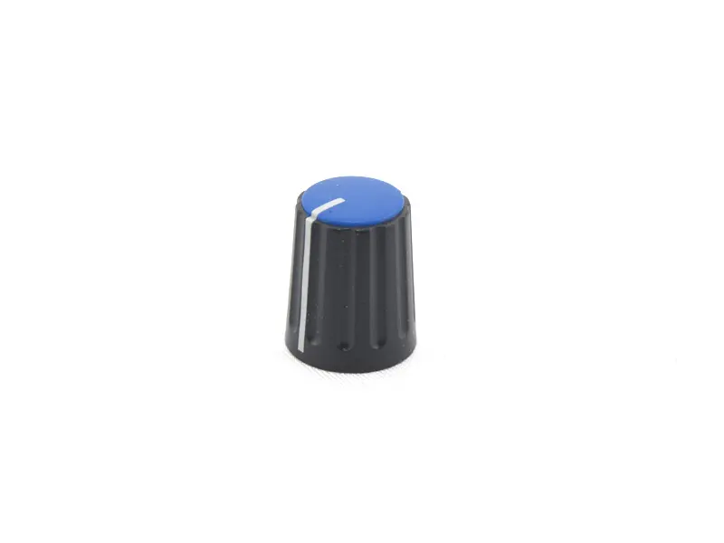 Plastikknopf Standard Schwarz-Blau