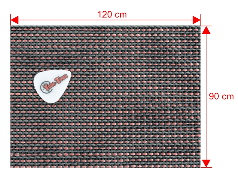 Grillcloth Tube-Town Black & Red - 90 x 115 cm
