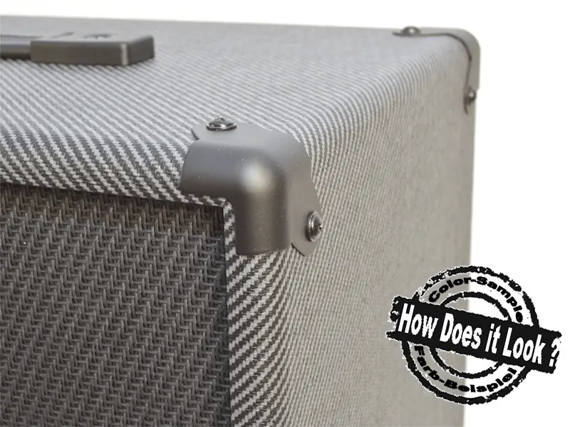 Tolex Tube-Town Tweed Vinyl schwarz