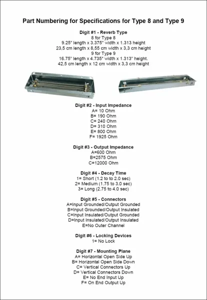 Accutronics Reverb Tank 8AB2D1A
