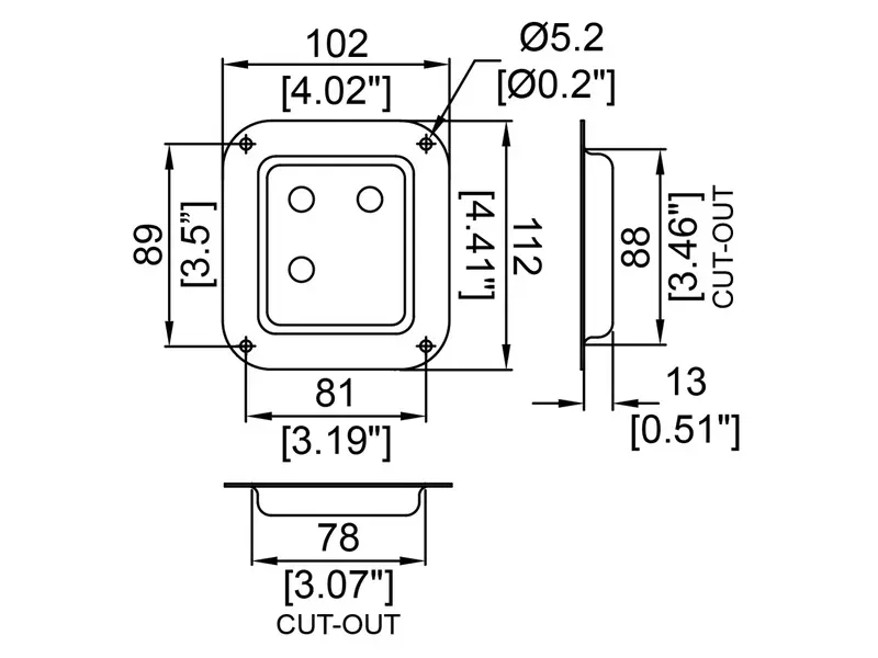 Anschlussterminal Mono-Stereo Universal - 2x16 Ohm