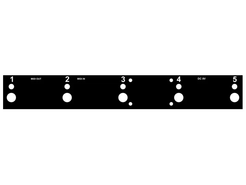 Faceplate für TT Bausatz  MidiCntrl