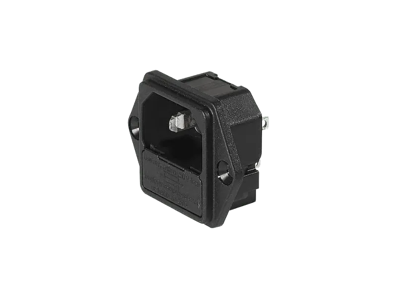 Kaltgeräteeinbaubuchse IEC320 / C14 m. Sicherungshalter, Schurter