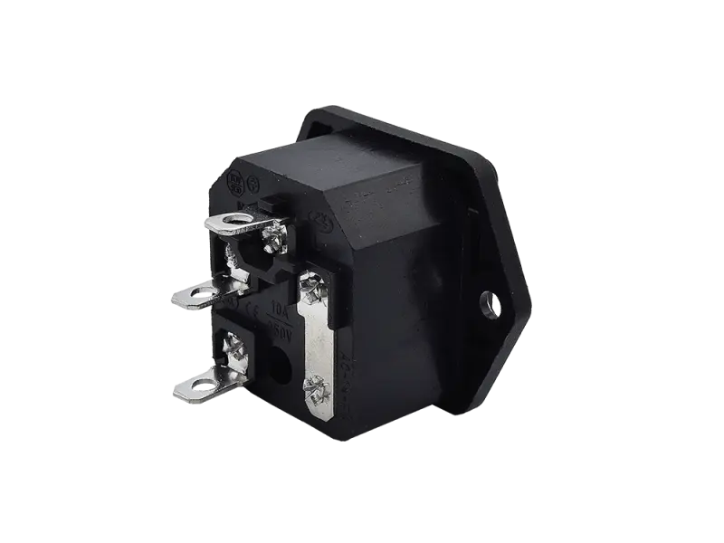 Power Jack IEC 320 / C14 with fuseholder