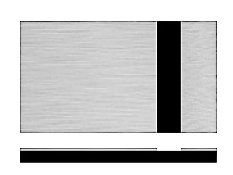 Transply, Raw Material, 600 x 150 mm - silver gold / black