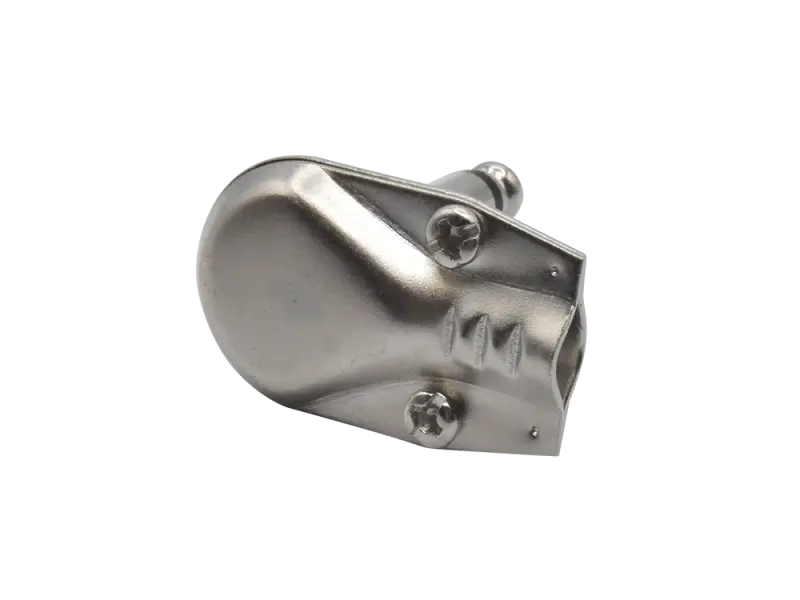 6,3 mm (1/4") Klinkenstecker gewinkelt, mono, flach, silber